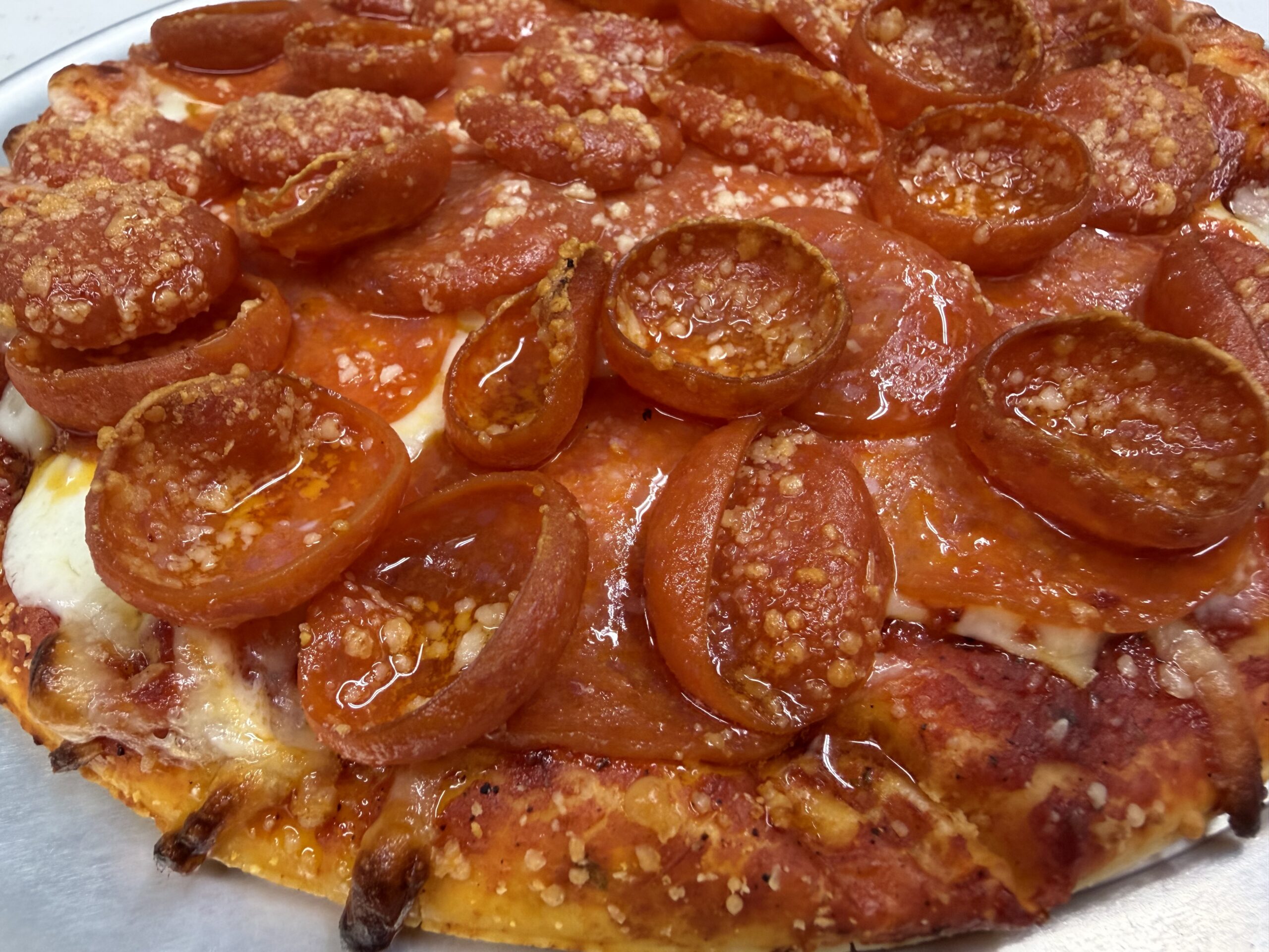 Jackson’s Favorite pepperoni pizza at Legends Pizza Company in Phoenix