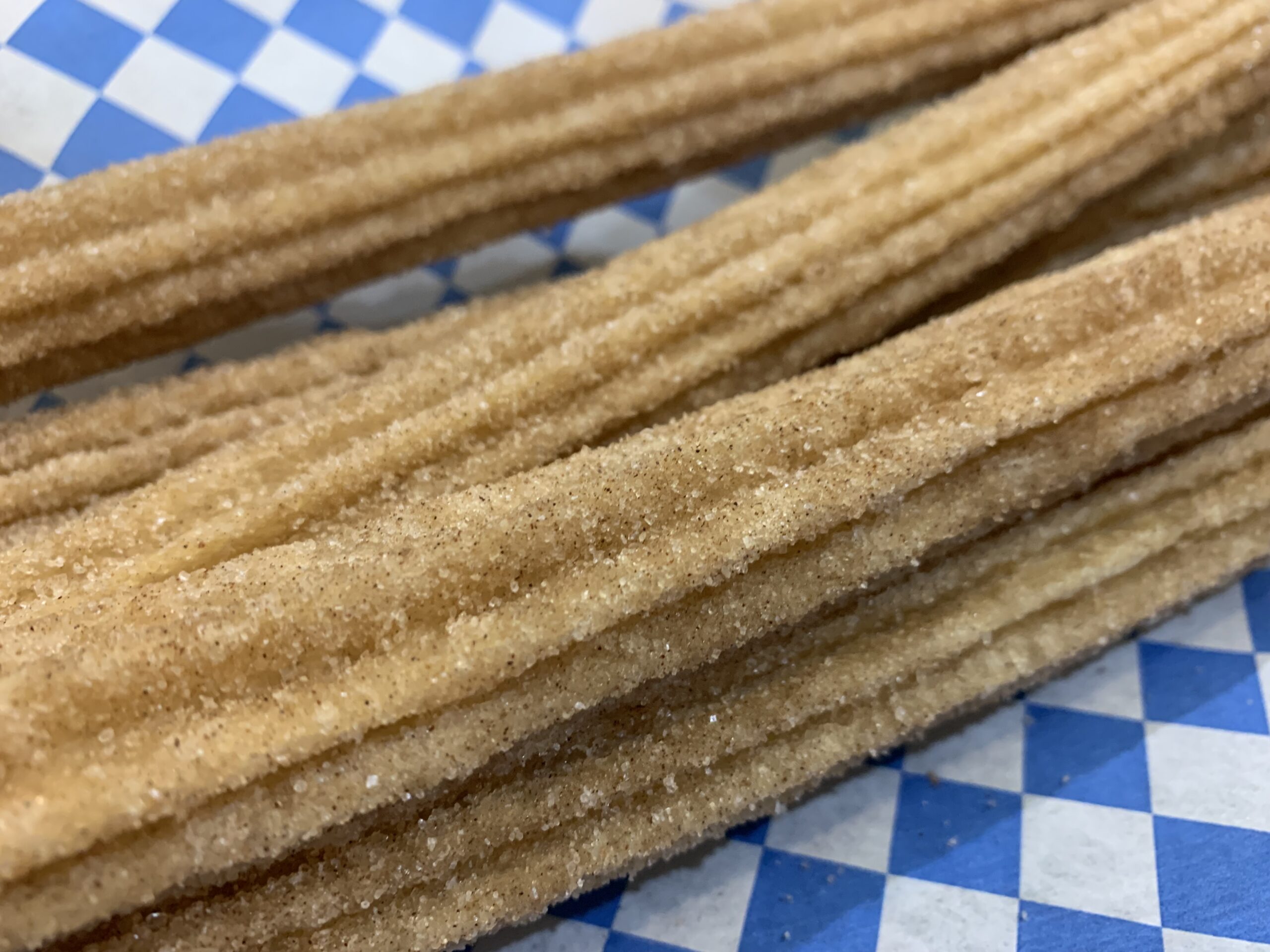 Cinnamon and sugar churros served at Legends Pizza Company